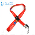 Factory direct sales custom blank sublimation printing retractable red color airbus lanyard with metal clip